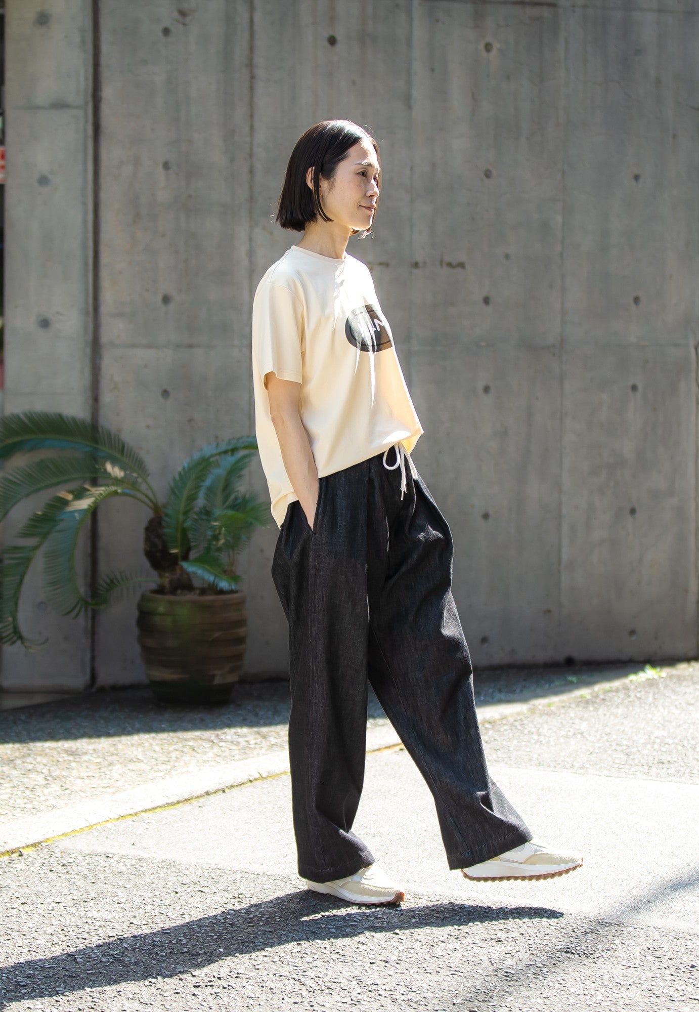 ワンサイズ ストレートバレルデニムパンツ