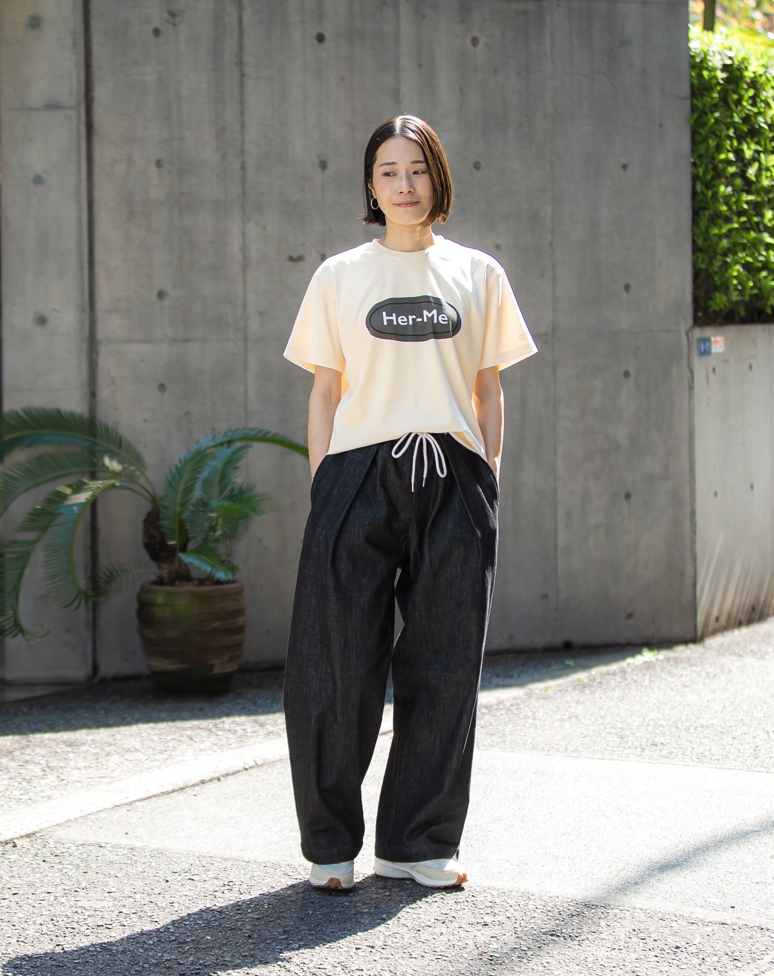ワンサイズ ストレートバレルデニムパンツ
