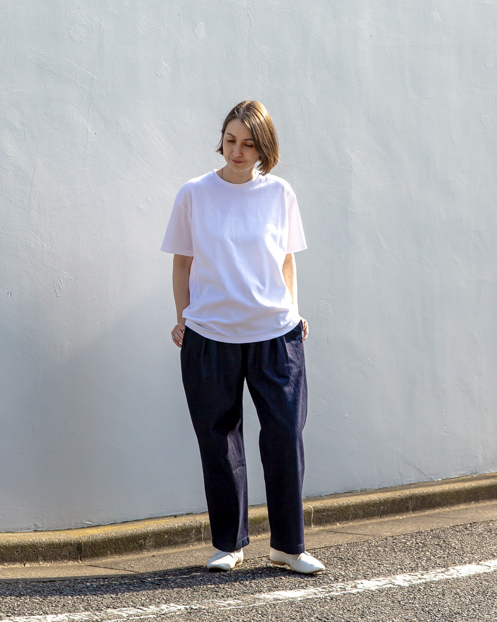 ワンサイズ ストレートバレルデニムパンツ