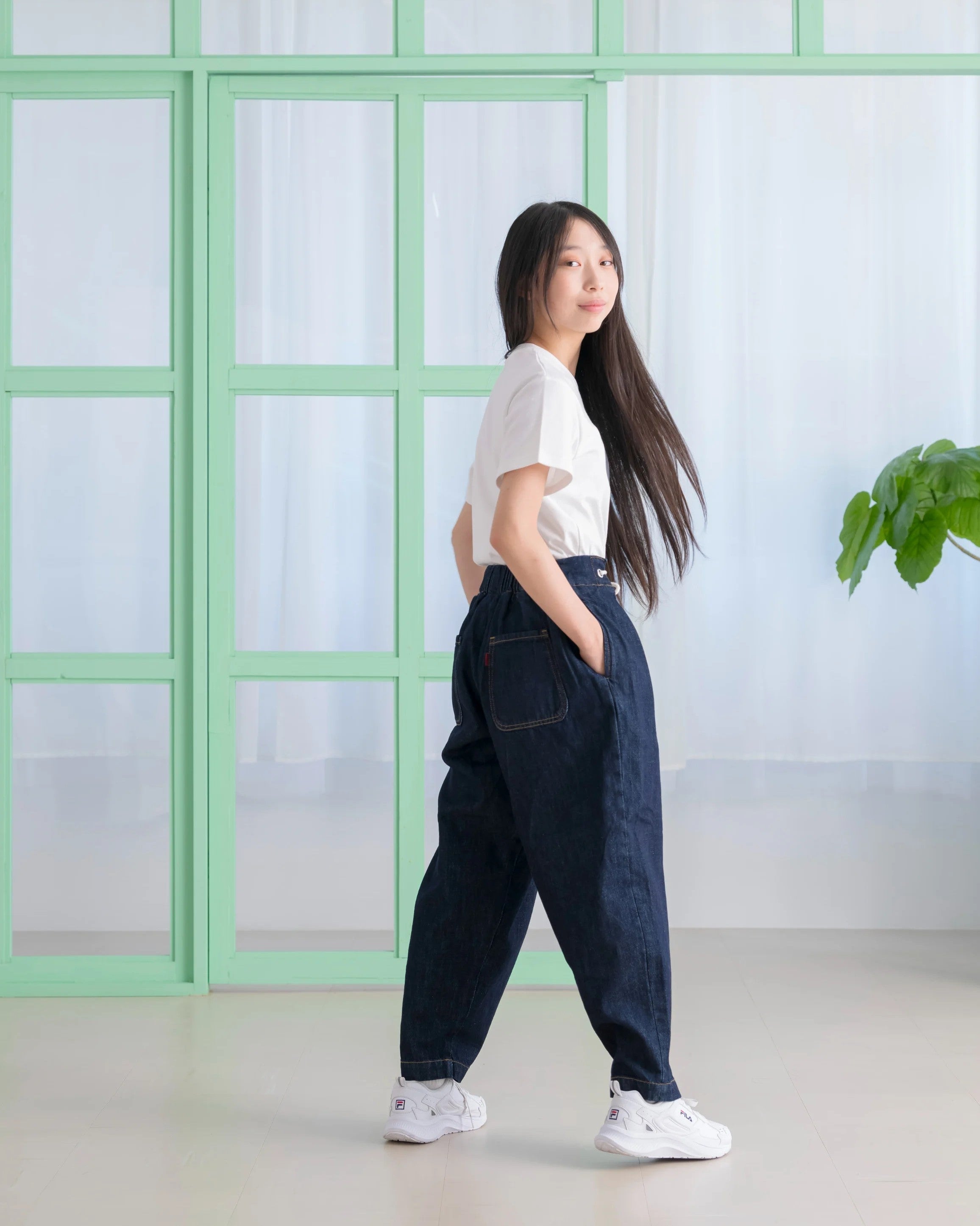 Her-Meユニセックスキッズパンツ インディゴ