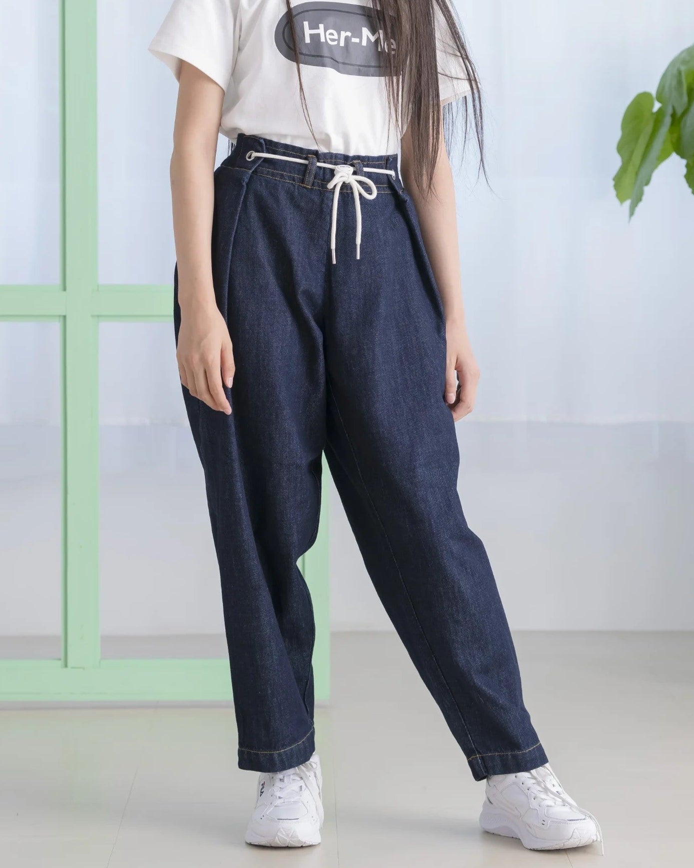 Her-Meユニセックスキッズパンツ インディゴ