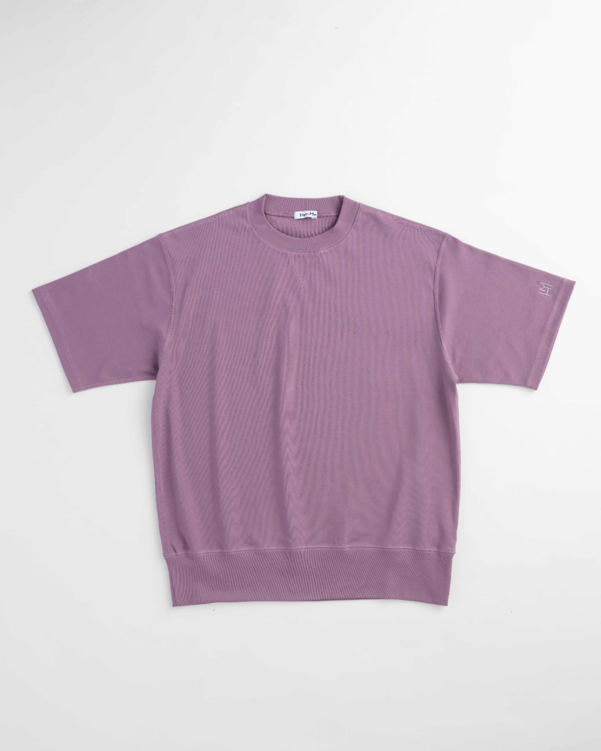 ボックスリブ編みTシャツ