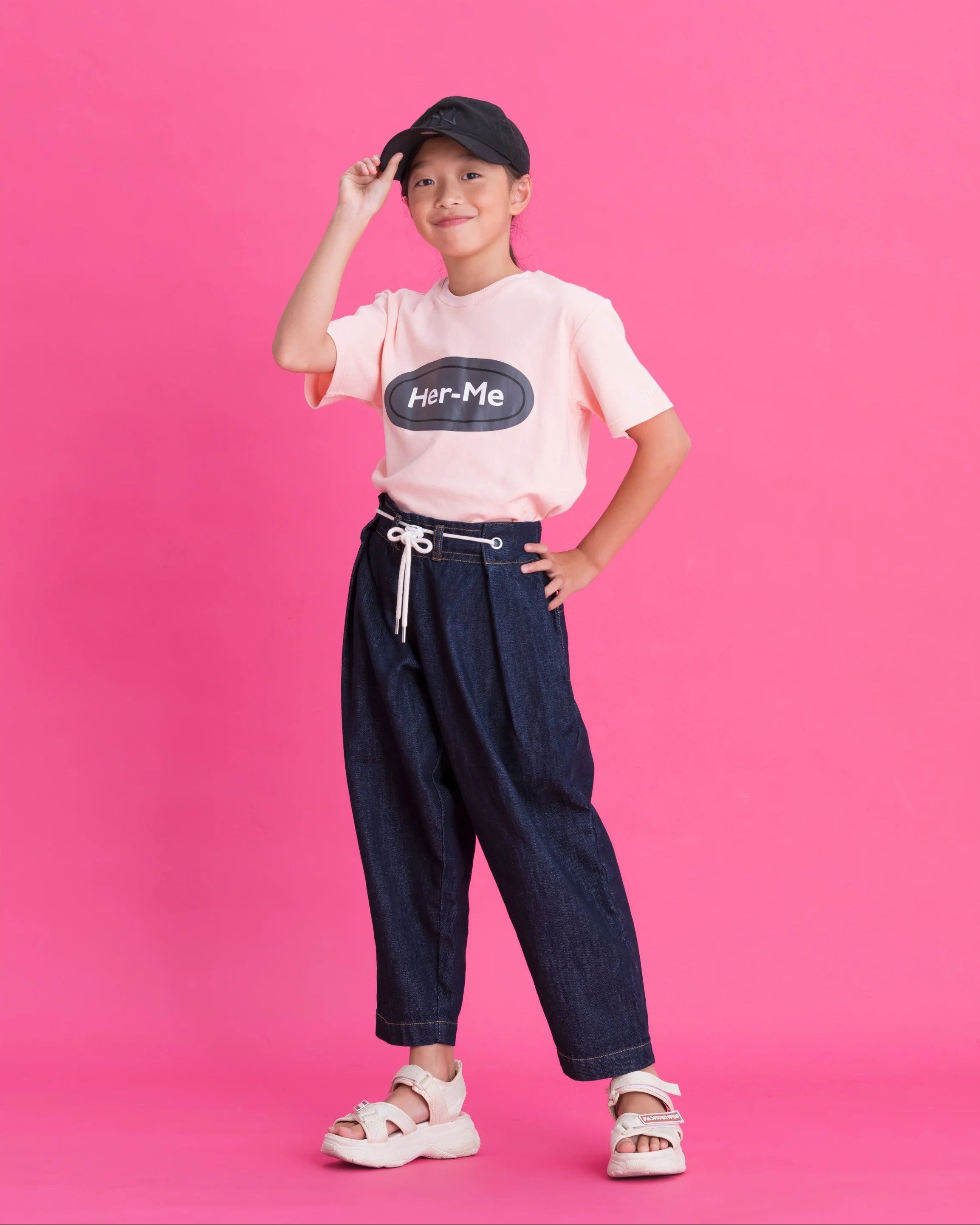 Her-Meユニセックスキッズパンツ インディゴ