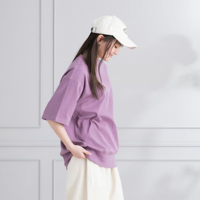 ボックスリブ編みTシャツ