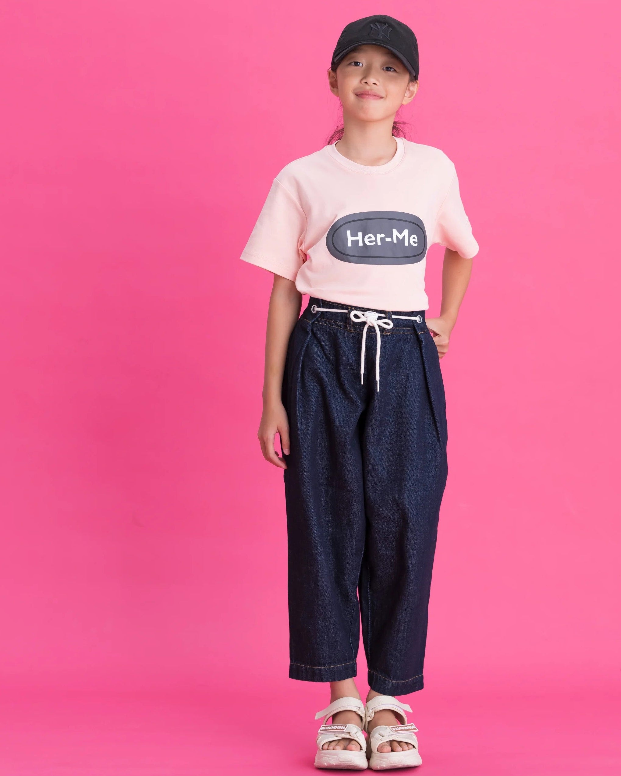 Her-Meユニセックスキッズパンツ インディゴ