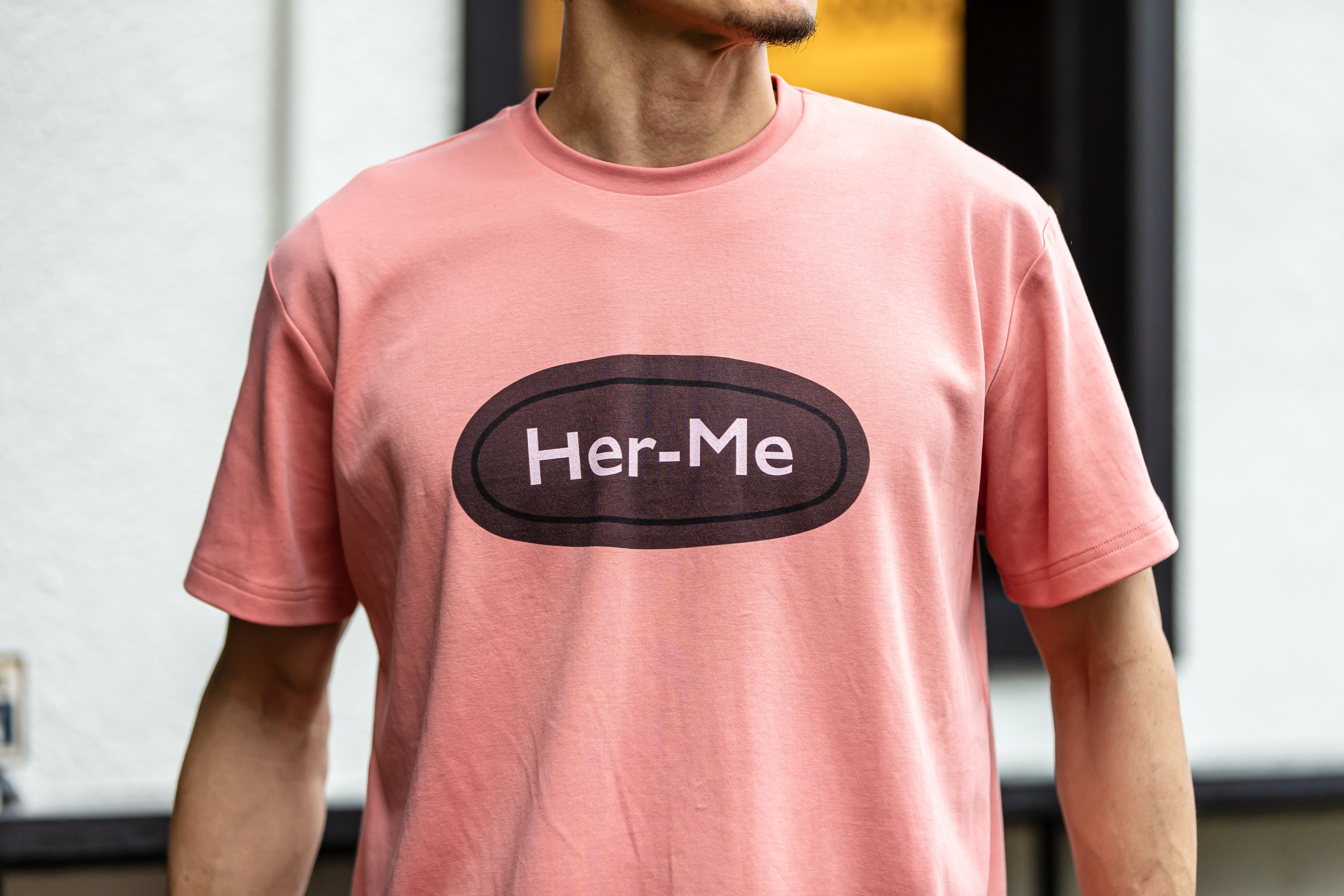 ユニセックス Her-MeストッパープリントＴシャツ