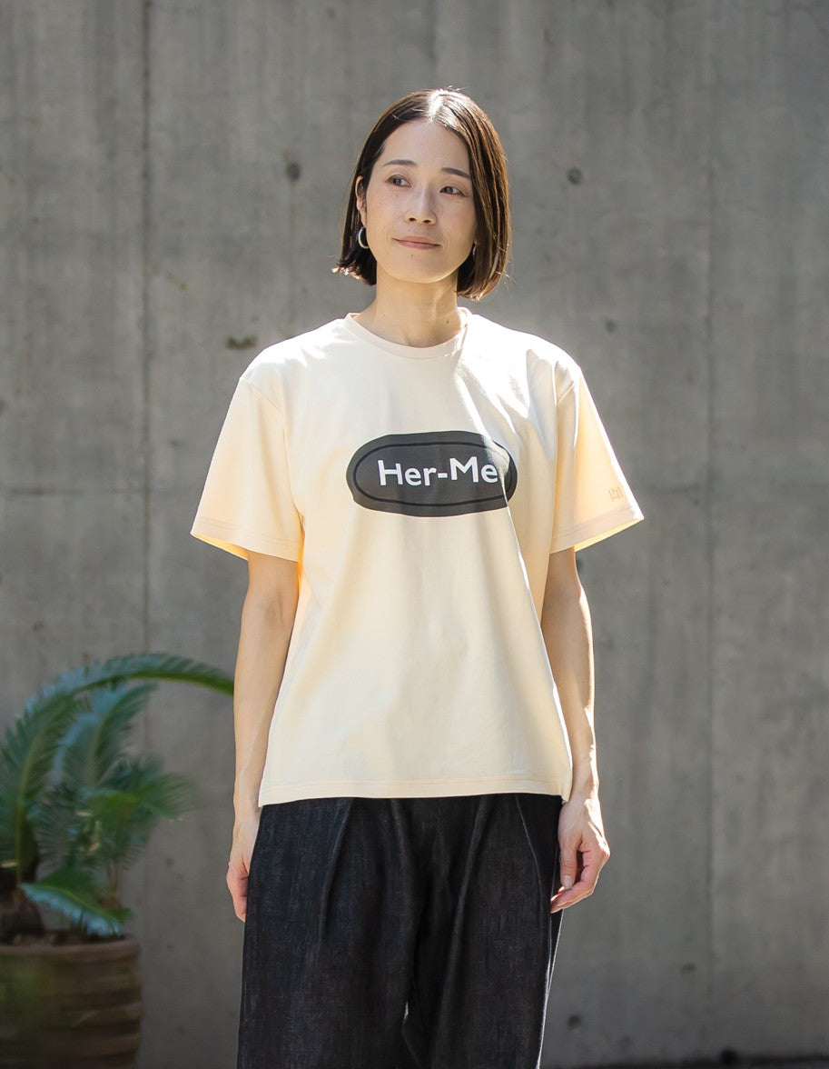 ユニセックス Her-MeストッパープリントＴシャツ