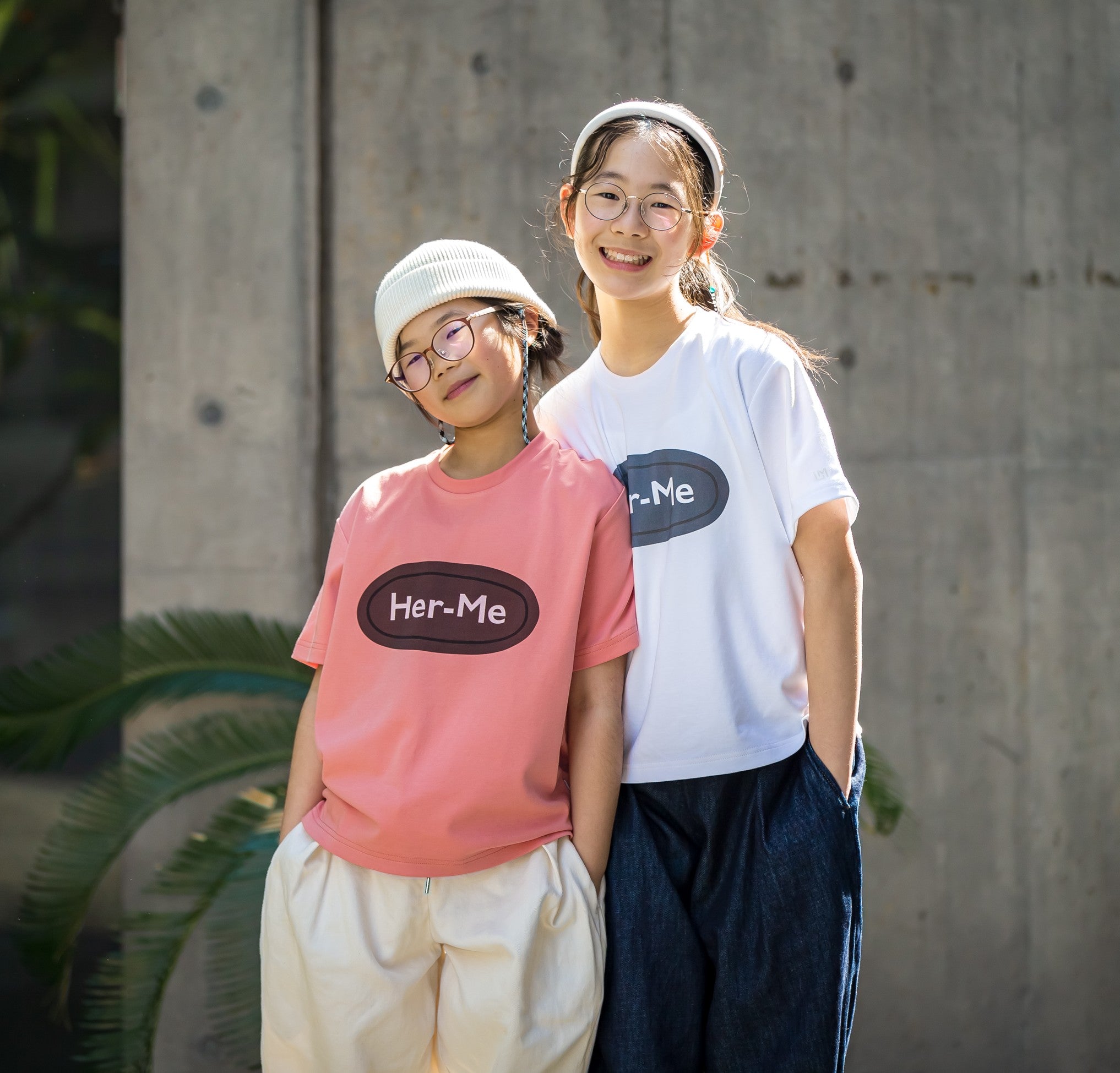 ユニセックス Her-MeストッパープリントＴシャツ　キッズ