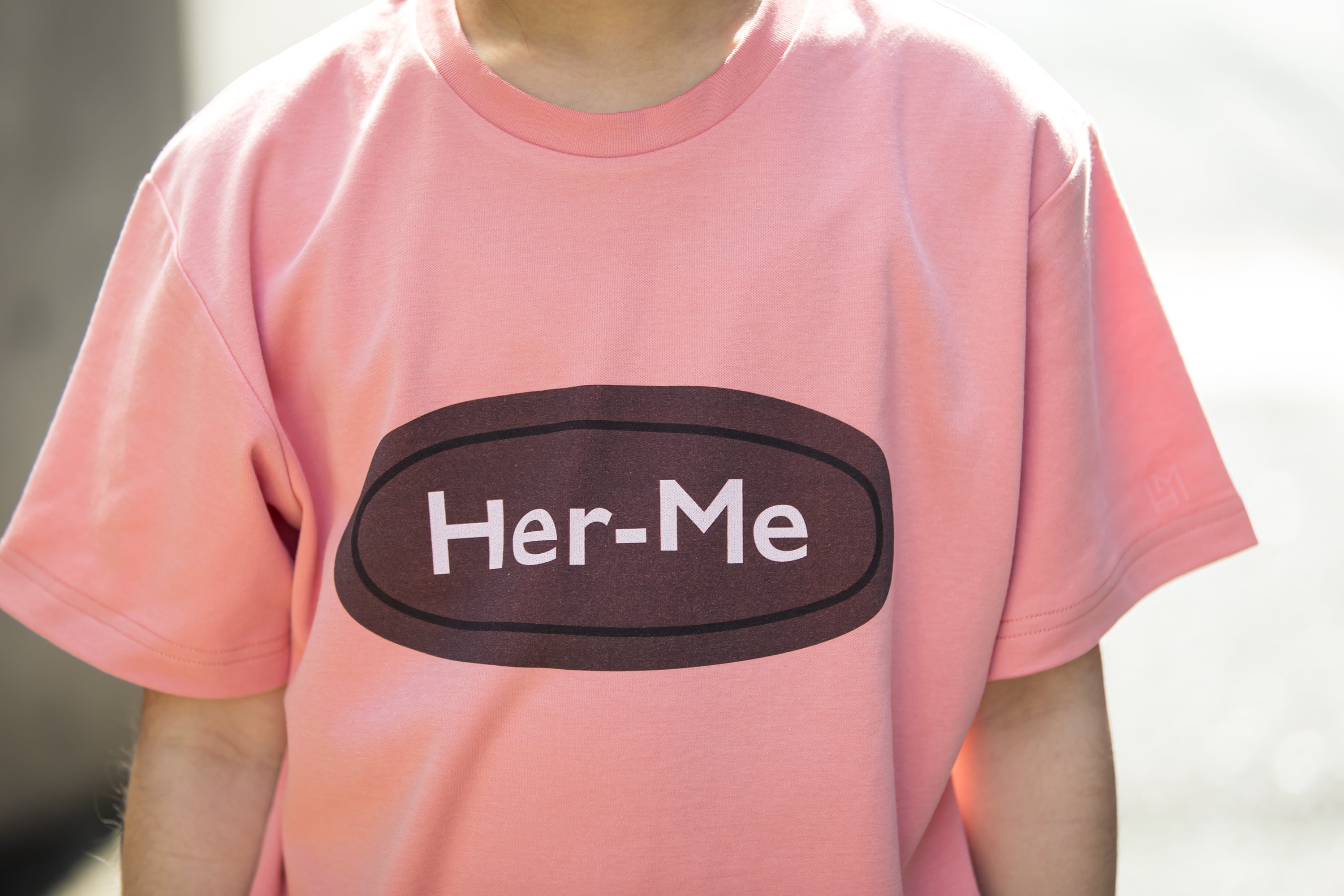 ユニセックス Her-MeストッパープリントＴシャツ　キッズ