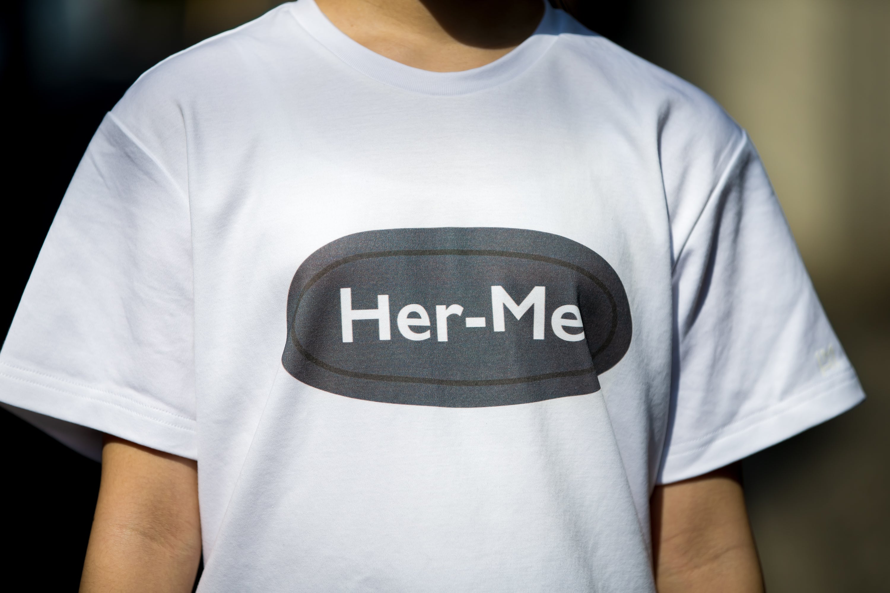 ユニセックス Her-MeストッパープリントＴシャツ　キッズ