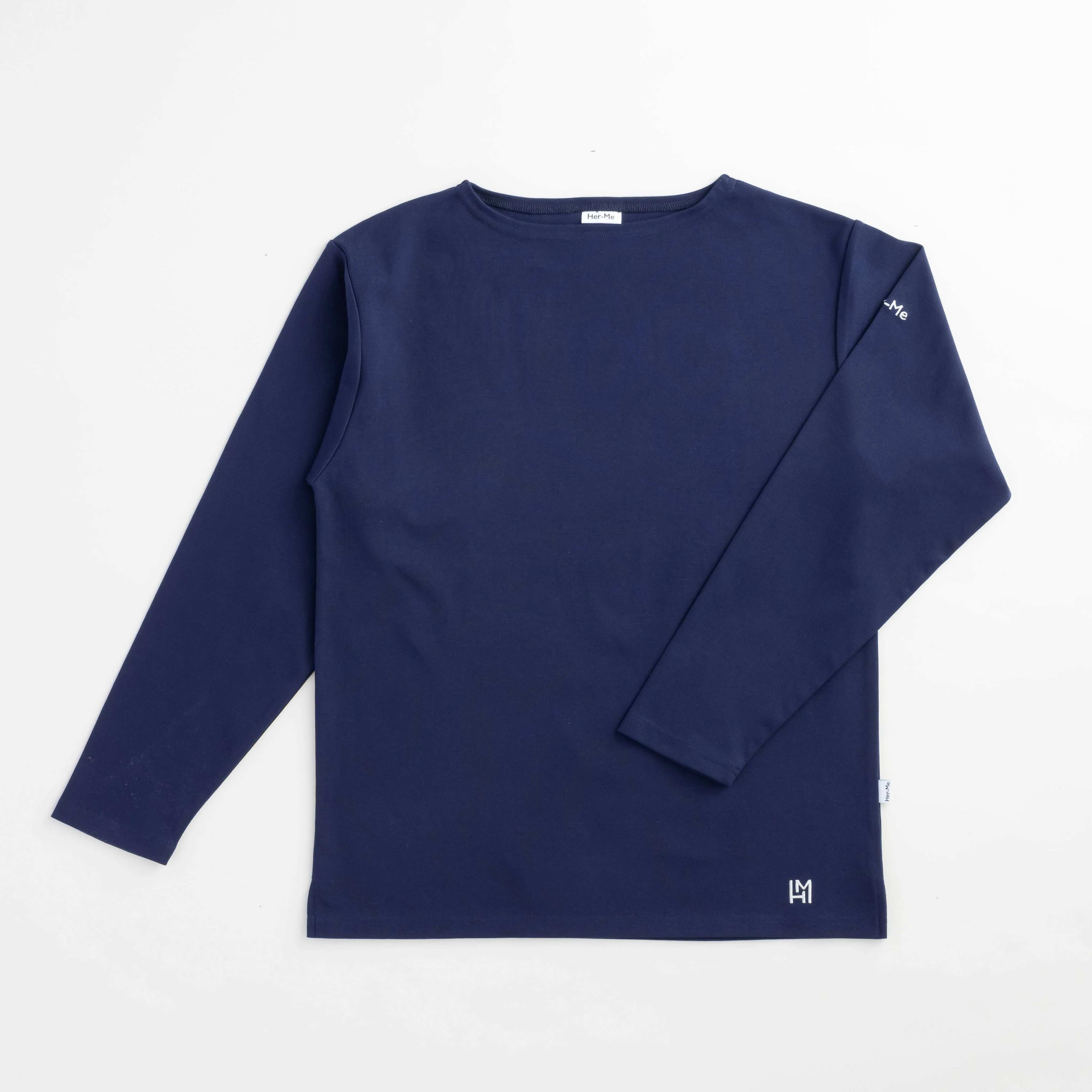 ボートネック　ロングＴシャツ