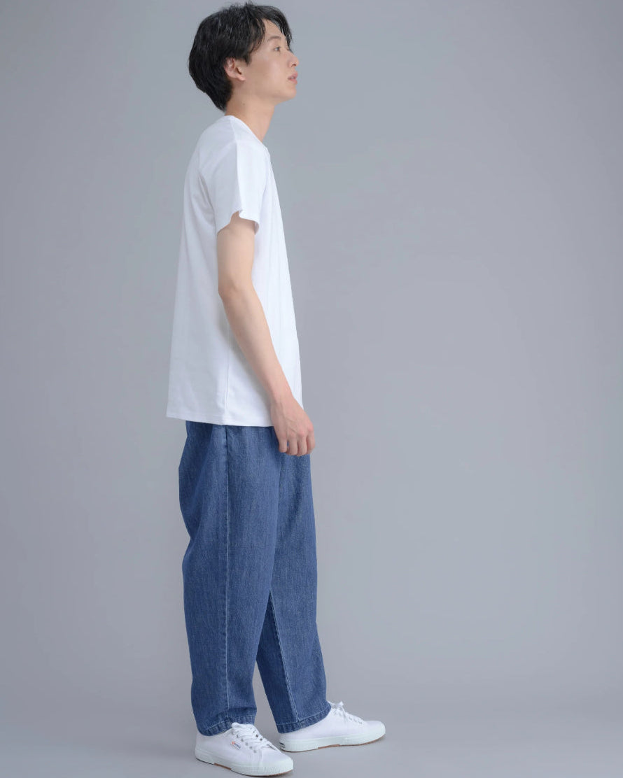 ワンサイズ　デニムタックパンツ
