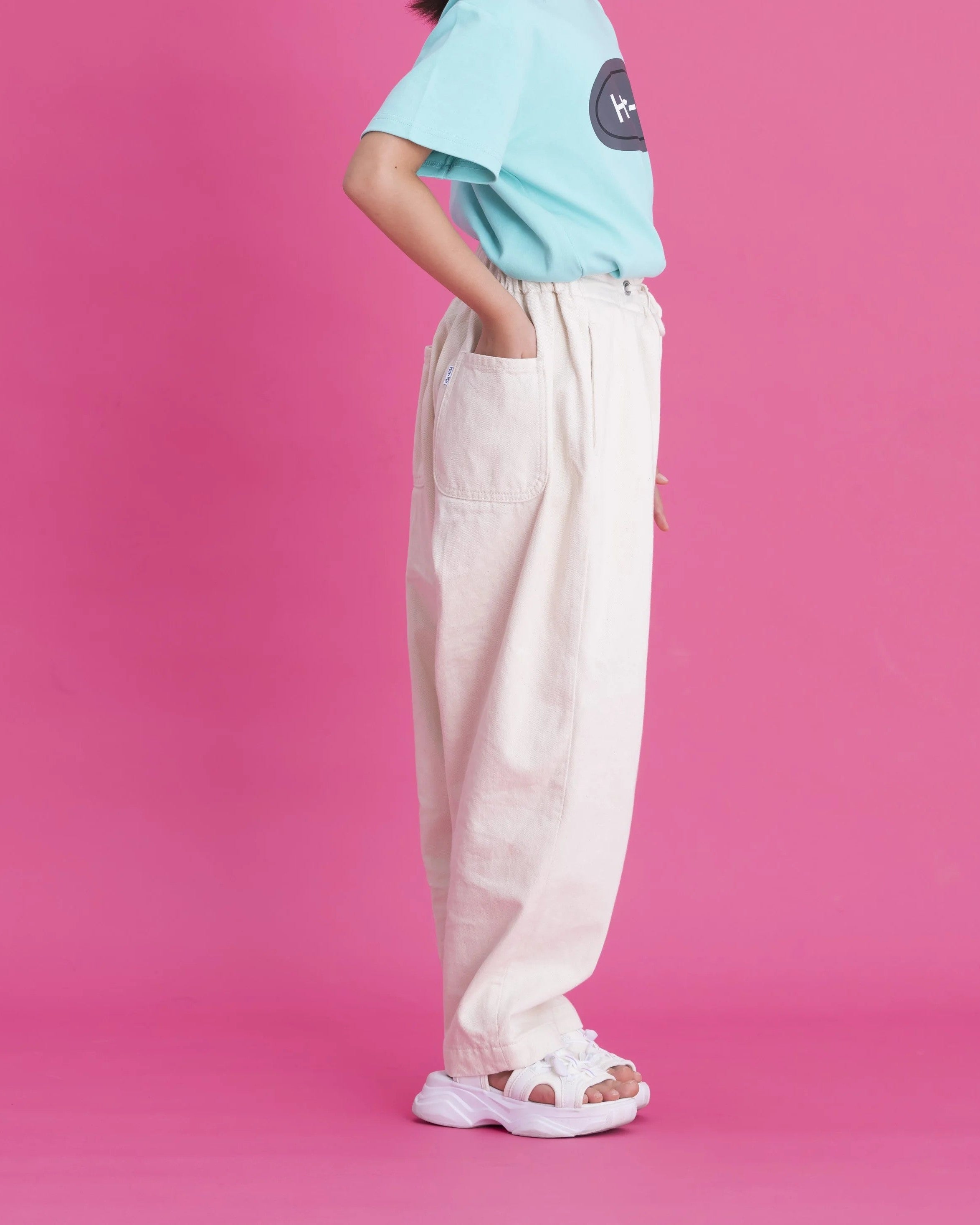 Her-Meユニセックスキッズパンツ　オフホワイト