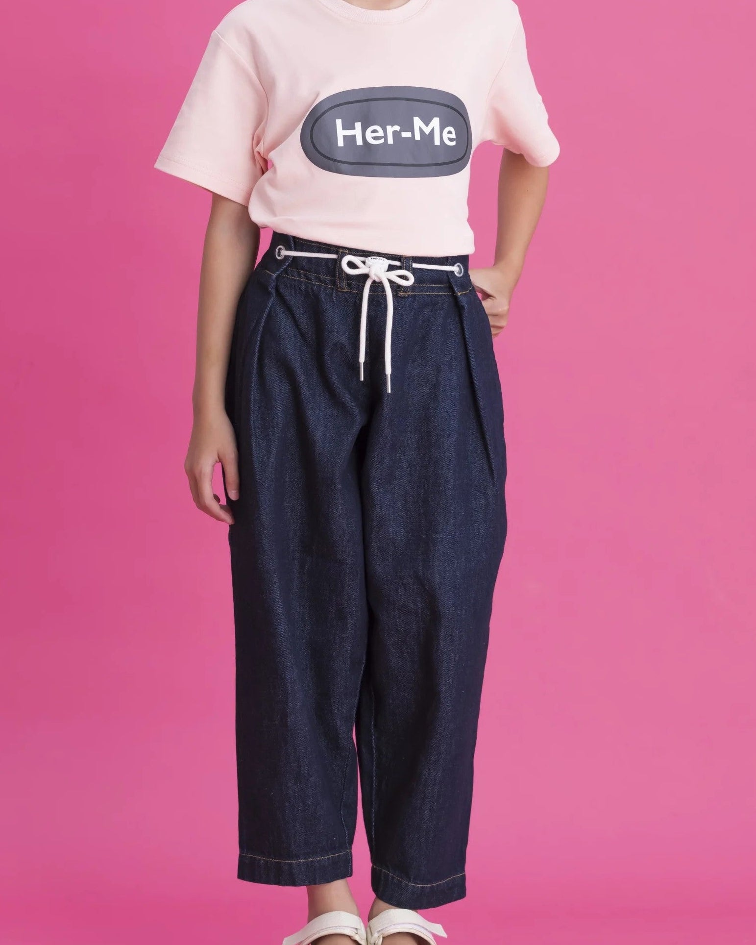 Her-Meユニセックスキッズパンツ　インディゴ