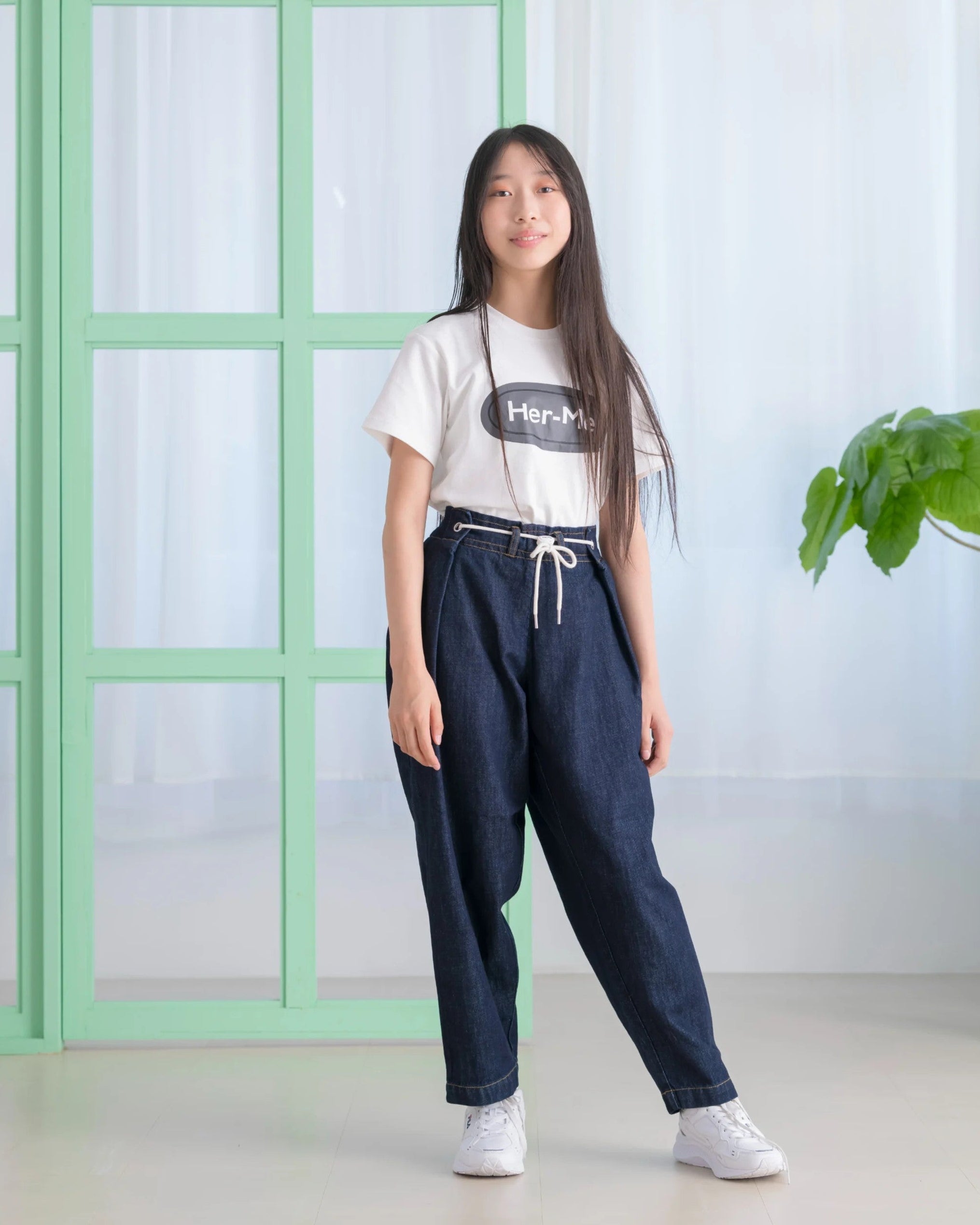 Her-Meユニセックスキッズパンツ　インディゴ